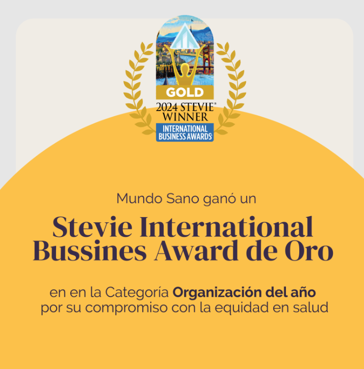 Mundo Sano fue distinguido con un Stevie Award